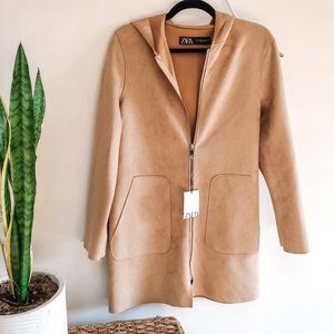 NWT Zara Suede Feel Jacket